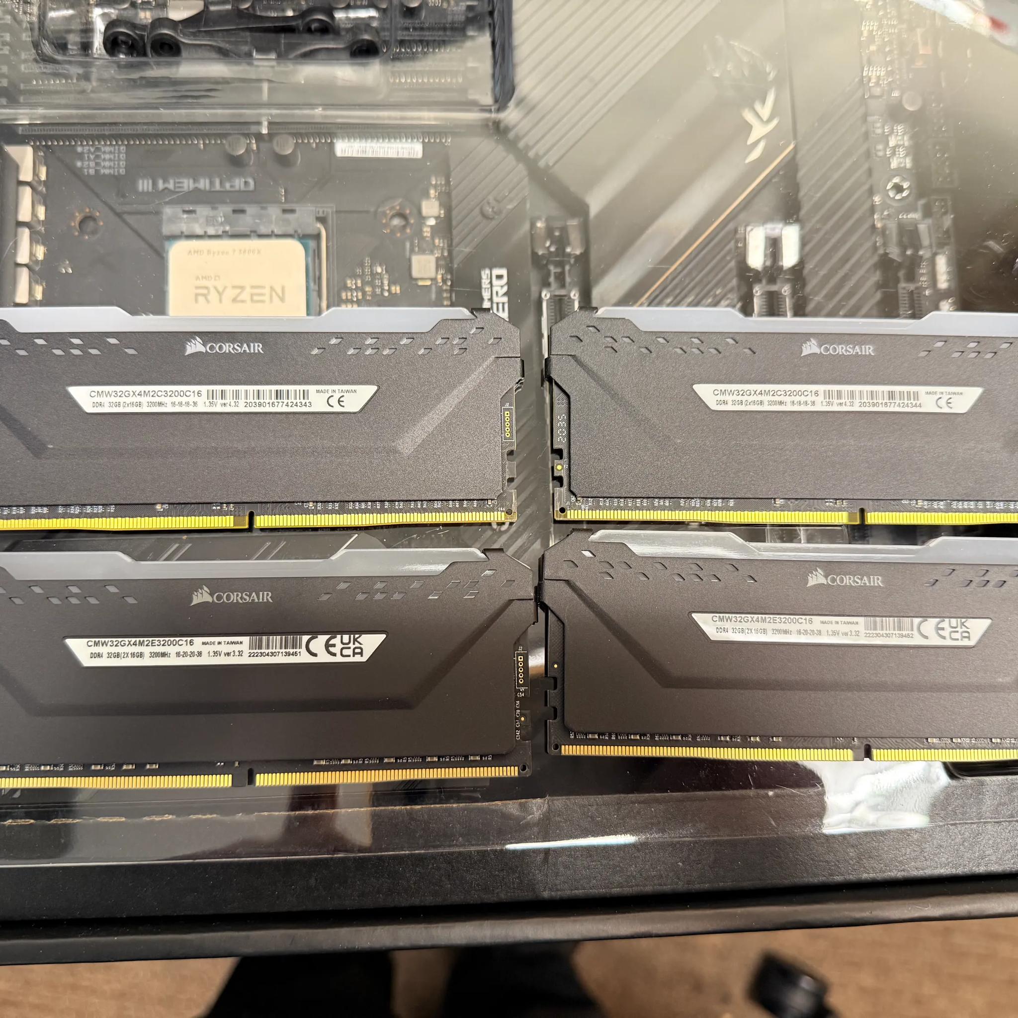 Ryzen 7b 5800x Asus X570 MoBo and 64Gb DDR4