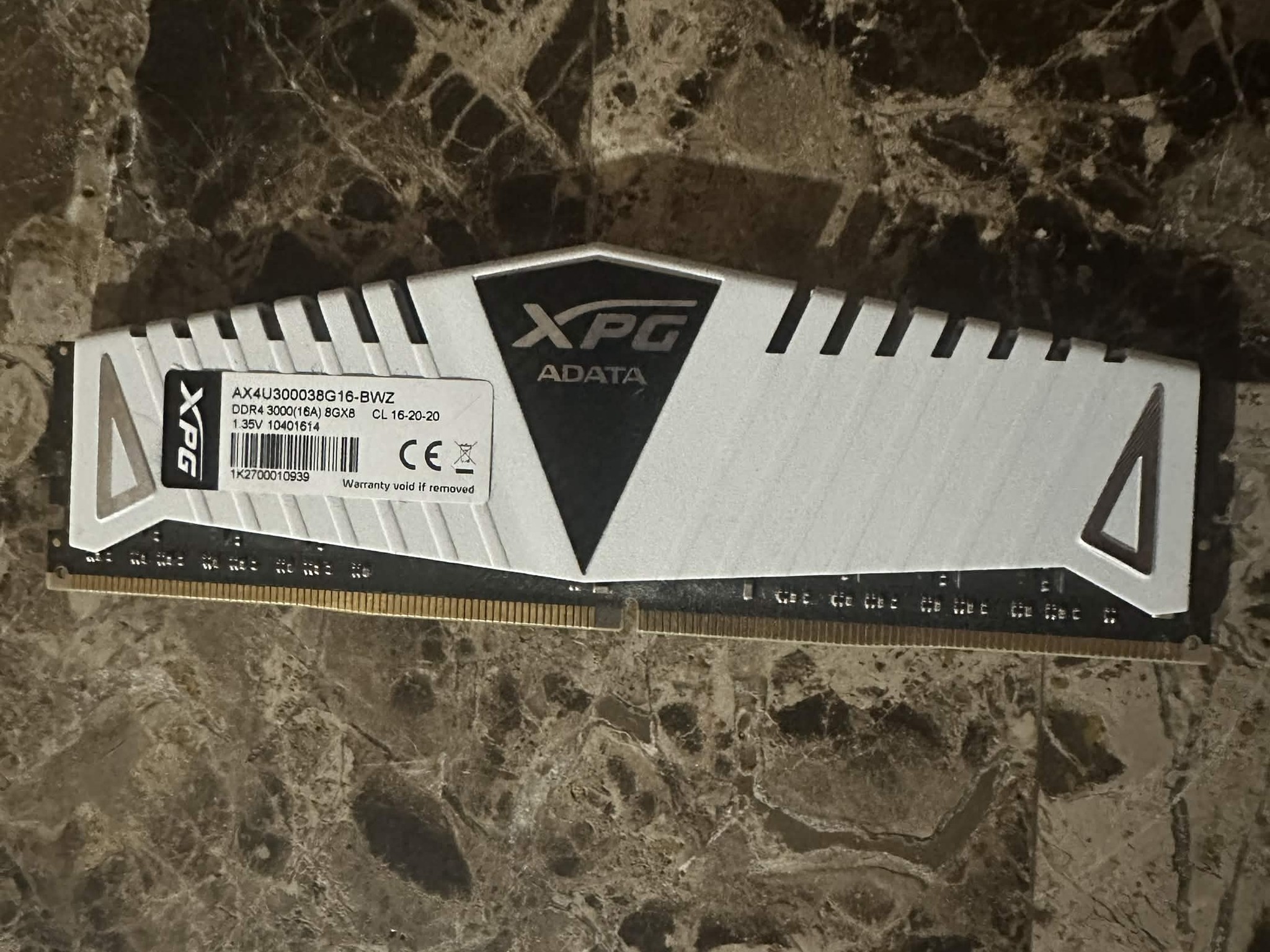 ADATA XPG 8GB DDR4 3000MHz Desktop RAM (White) – Tested Working