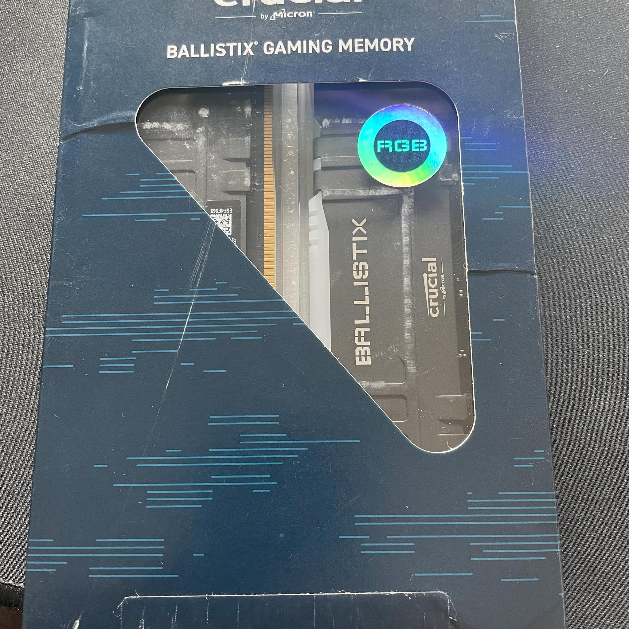 Crucial Ballistix RGB 16 GB (2 x 8) Memory Kit DDR4-3600 *Great Condition*