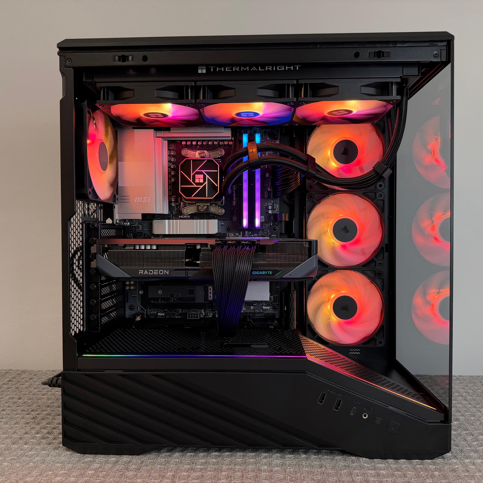RX 9070 XT 16GB OC • RYZEN 7 9800X3D • X870-P WIFI • 32GB DDR5 • 2TB SSD • 360MM AIO • NEW GAMING PC