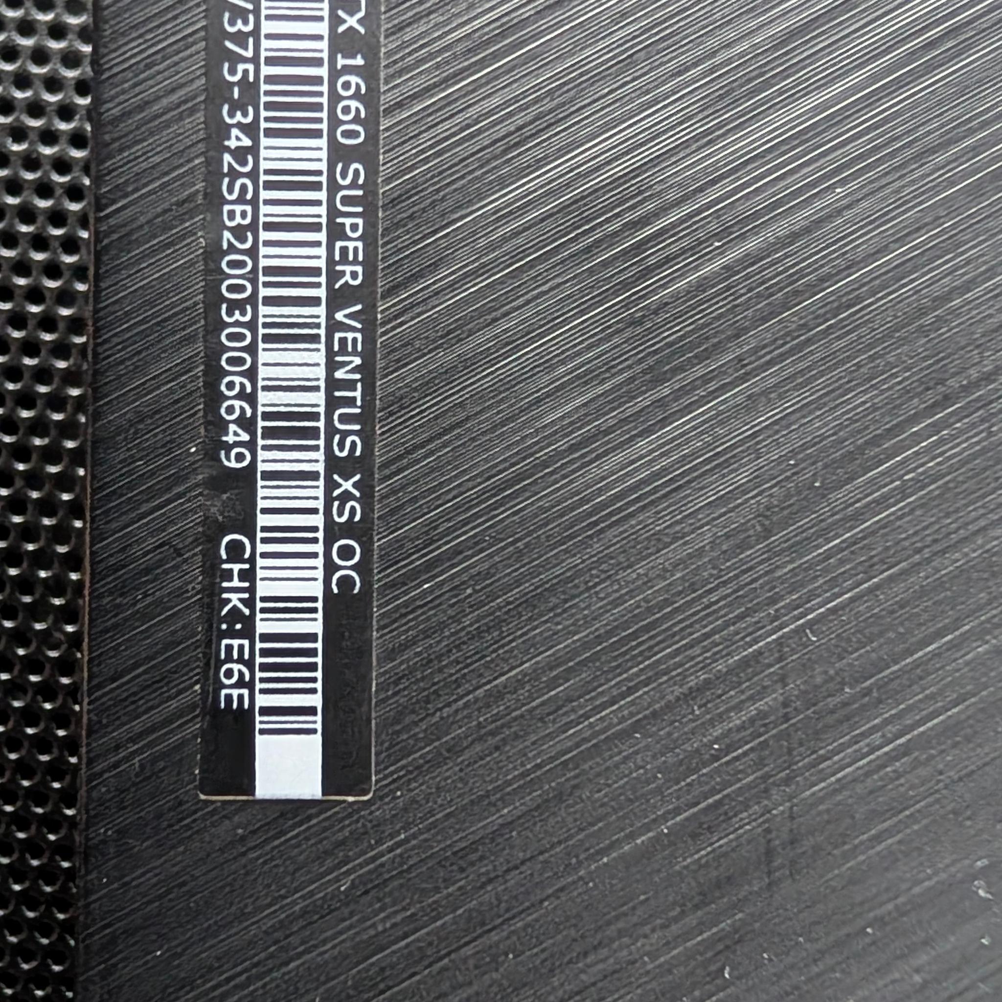 MSI GeForce GTX 1660 SUPER VENTUS XS OC