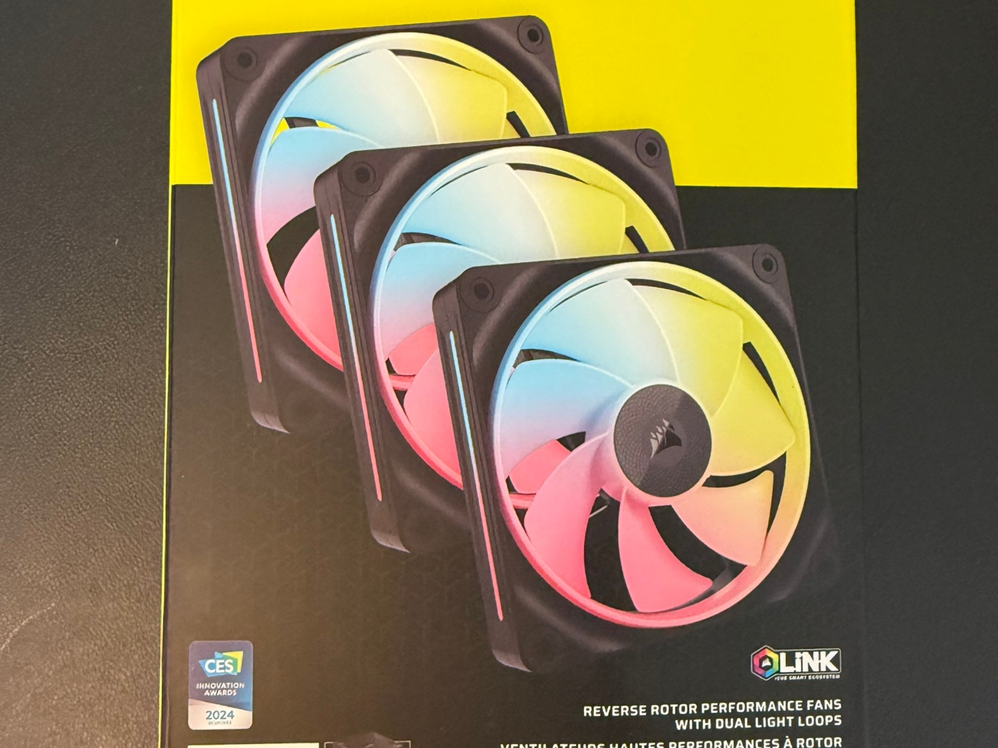 Corsair iCUE LINK LX120-R RGB 120mm Fans (3-Pack) | Excellent Condition | Box Included