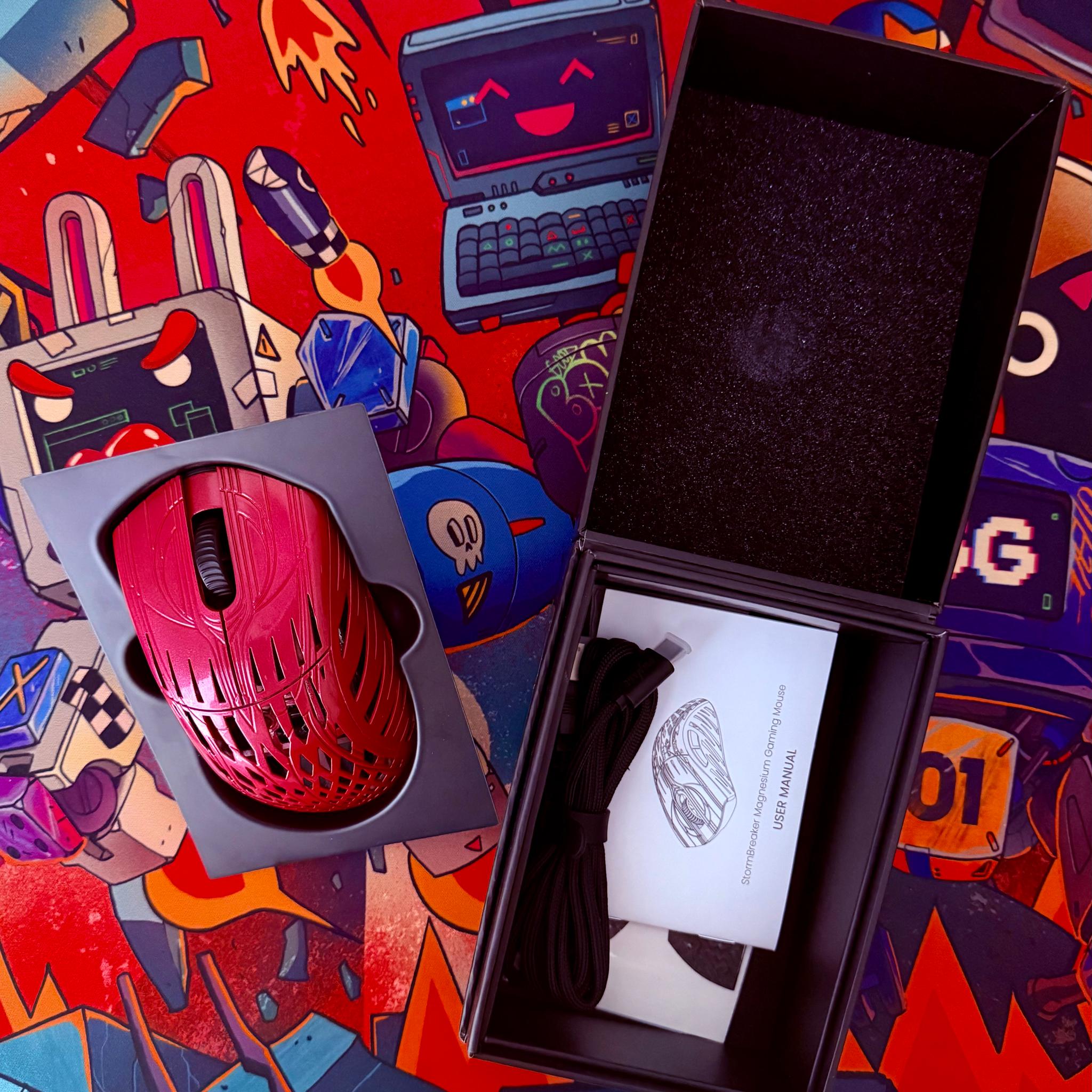 PWNAGE Stormbreaker Wireless Magnesium Gaming Mouse | Red