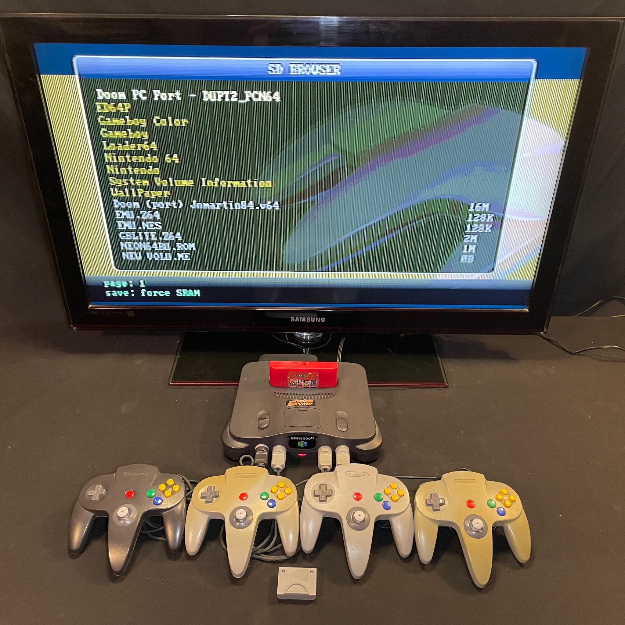 Nintendo 64 HDMI With 4 Controllers And Accessories