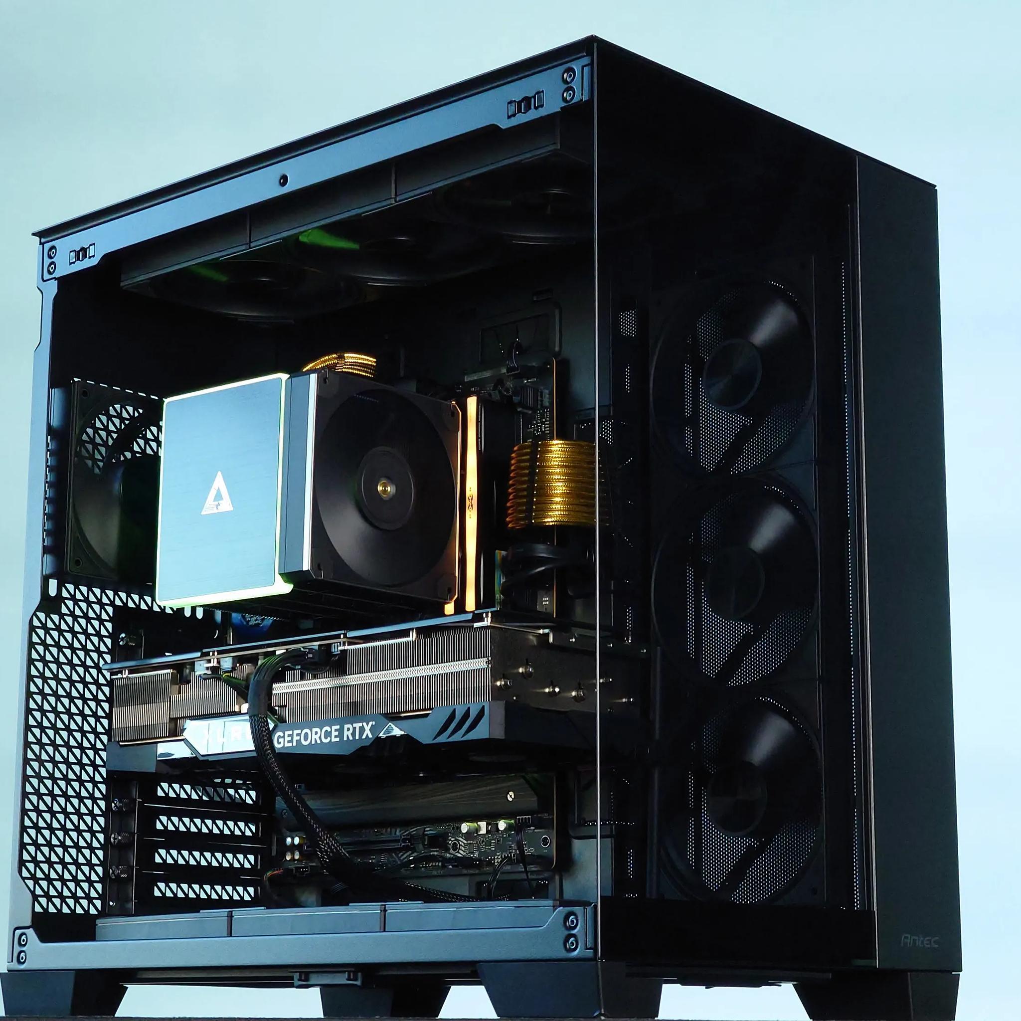 🖤💛The BEASTLY RTX 4080 Gaming PC 🌕RTX 4080 16GB🌕AMD Ryzen 9 7900X 12-Core🌕32GB DDR5🌕2TB NVME