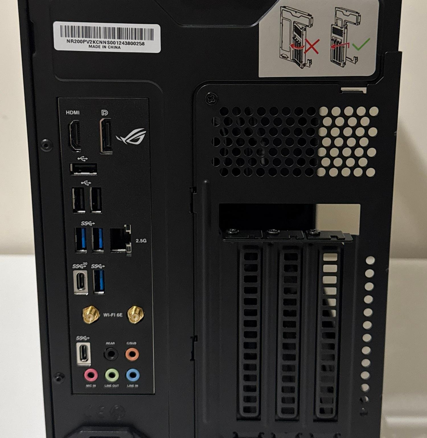 ITX ASUS ROG Strix 32GB DDR5 Intel Core i5 12400 1TB NVMe SSD NR200P V2 B760-I Mini Barebone PC