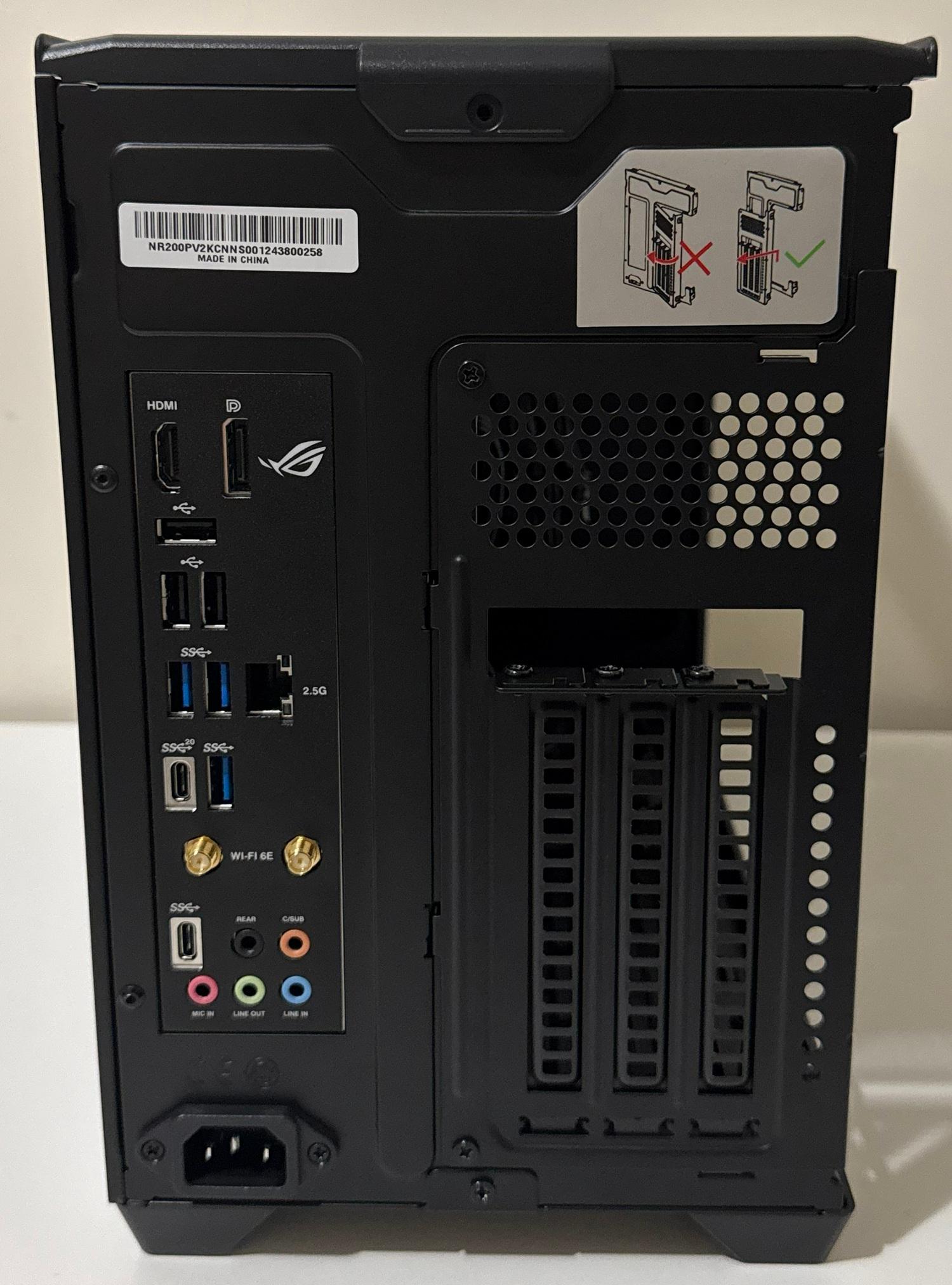 ITX ASUS ROG Strix 32GB DDR5 Intel Core i5 12400 1TB NVMe SSD NR200P V2 B760-I Mini Barebone PC