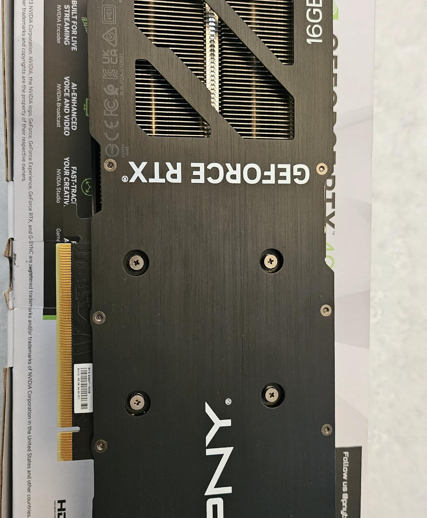 PNY RTX 4060ti 16GB