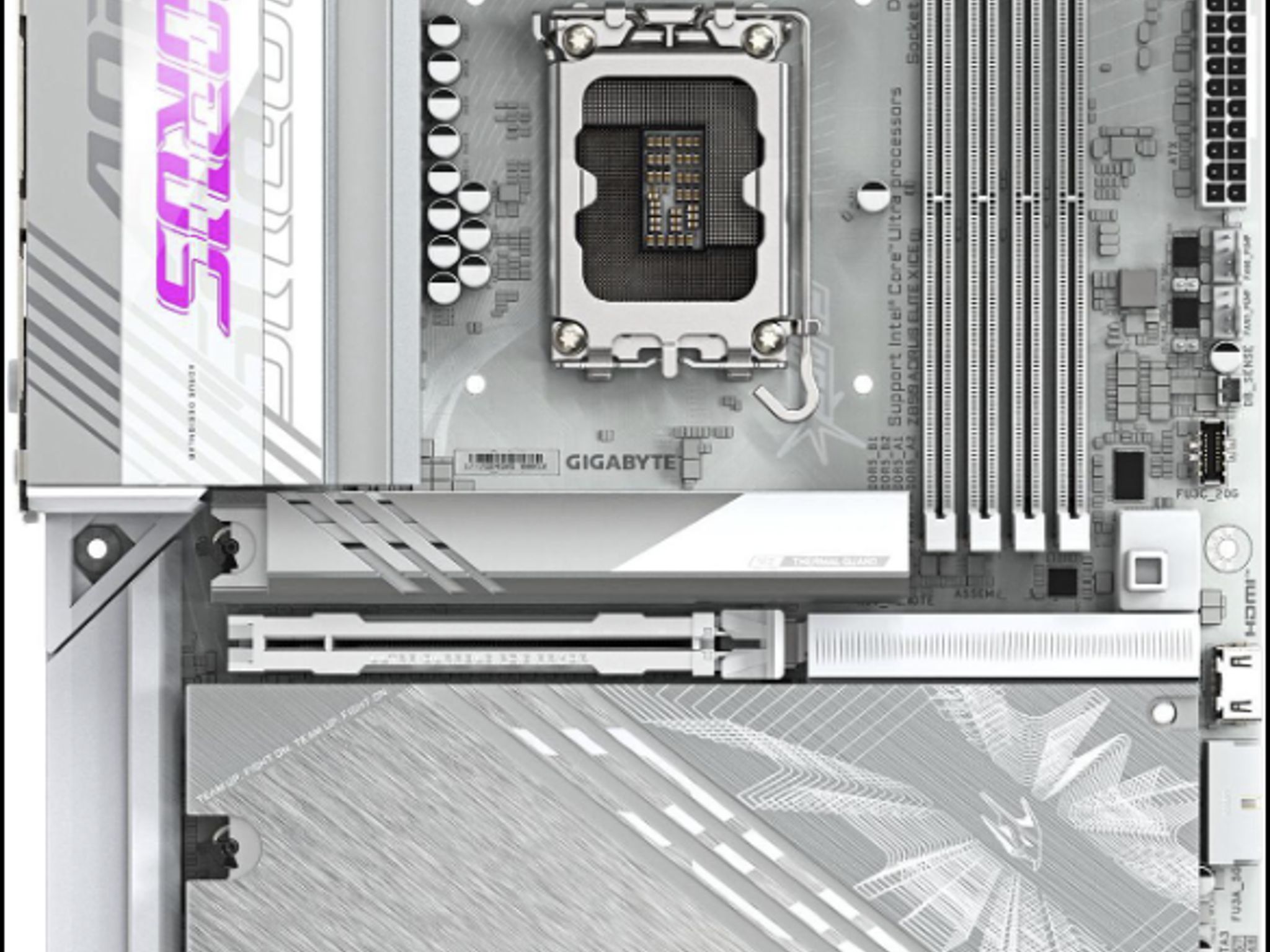 BRAND NEW! GIGABYTE Z890 AORUS ELITE X ICE Ultra Core, LGA 1851, DDR5, PCIE 5.0, ATX, WIFI 7.