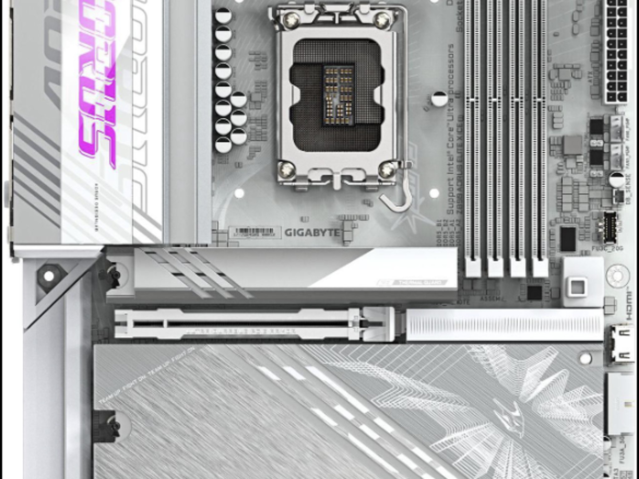 BRAND NEW! GIGABYTE Z890 AORUS ELITE X ICE Ultra Core, LGA 1851, DDR5, PCIE 5.0, ATX, WIFI 7.