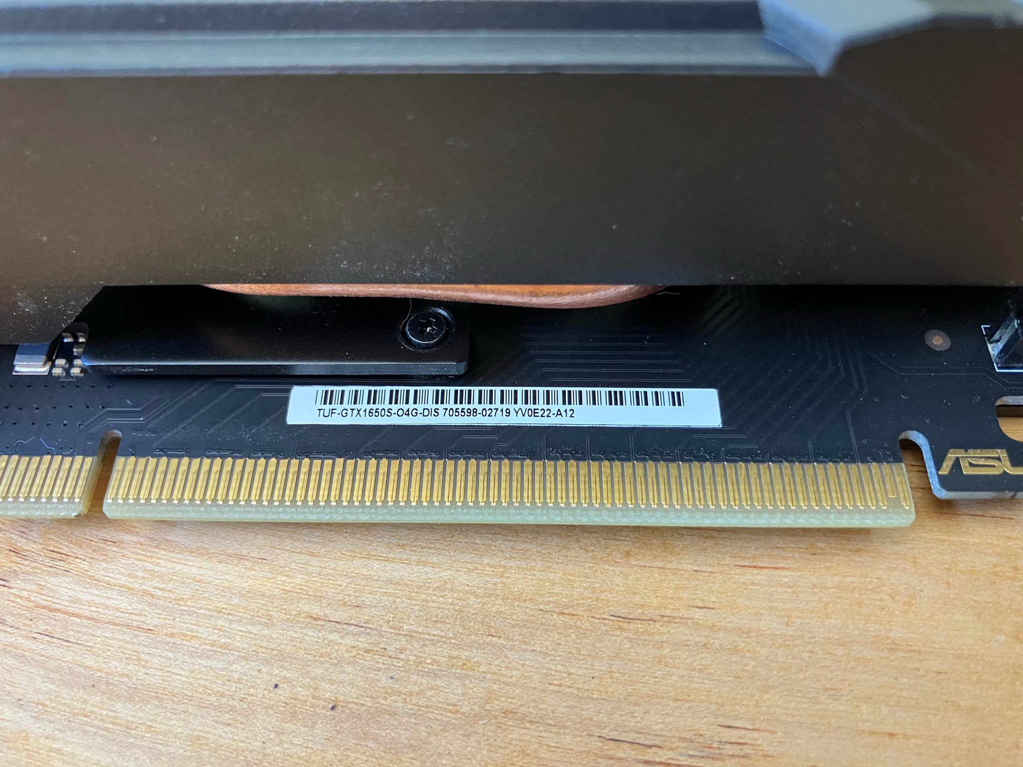ASUS GTX 1650 SUPER OC, lightly used