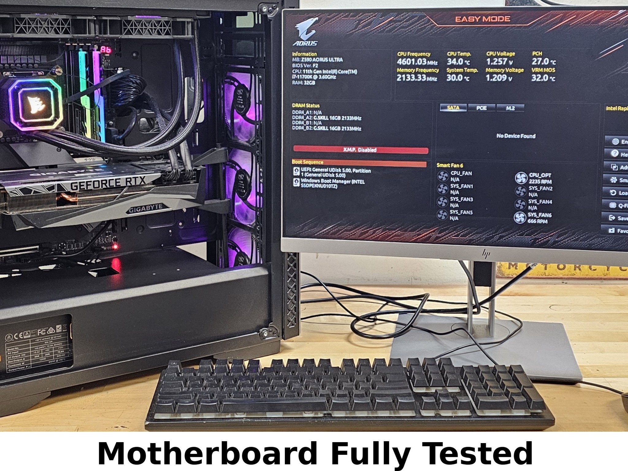 Gigabyte Z590 AORUS ULTRA DDR4 LGA1200 11th Gen Intel ATX Motherboard
