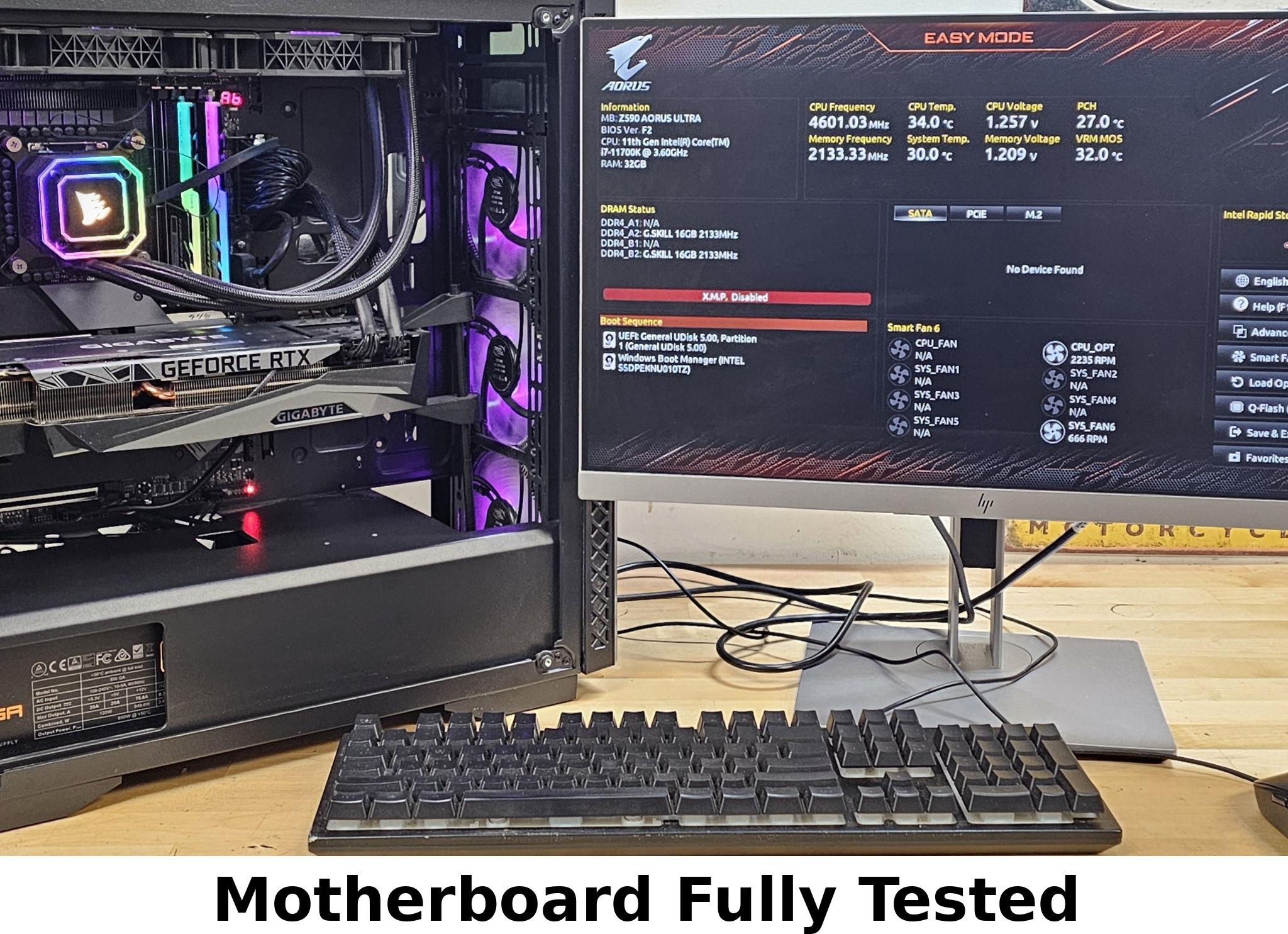 Gigabyte Z590 AORUS ULTRA DDR4 LGA1200 11th Gen Intel ATX Motherboard