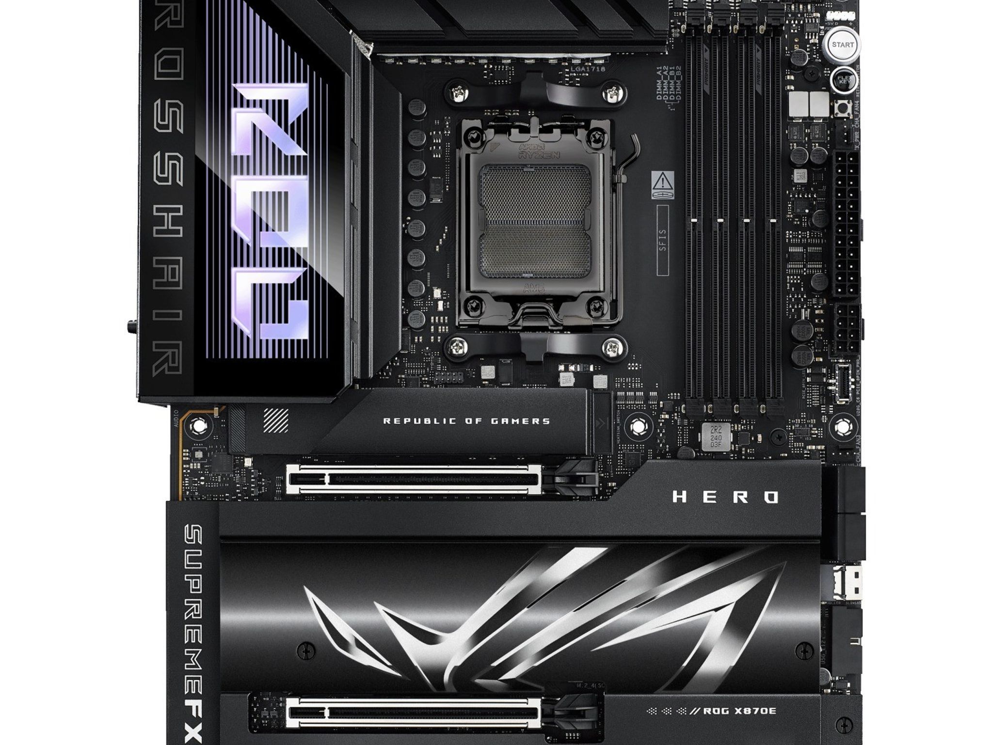 ASUS ROG CROSSHAIR X870E HERO AM5 DDR5 ATX Motherboard - Open Box Board Only