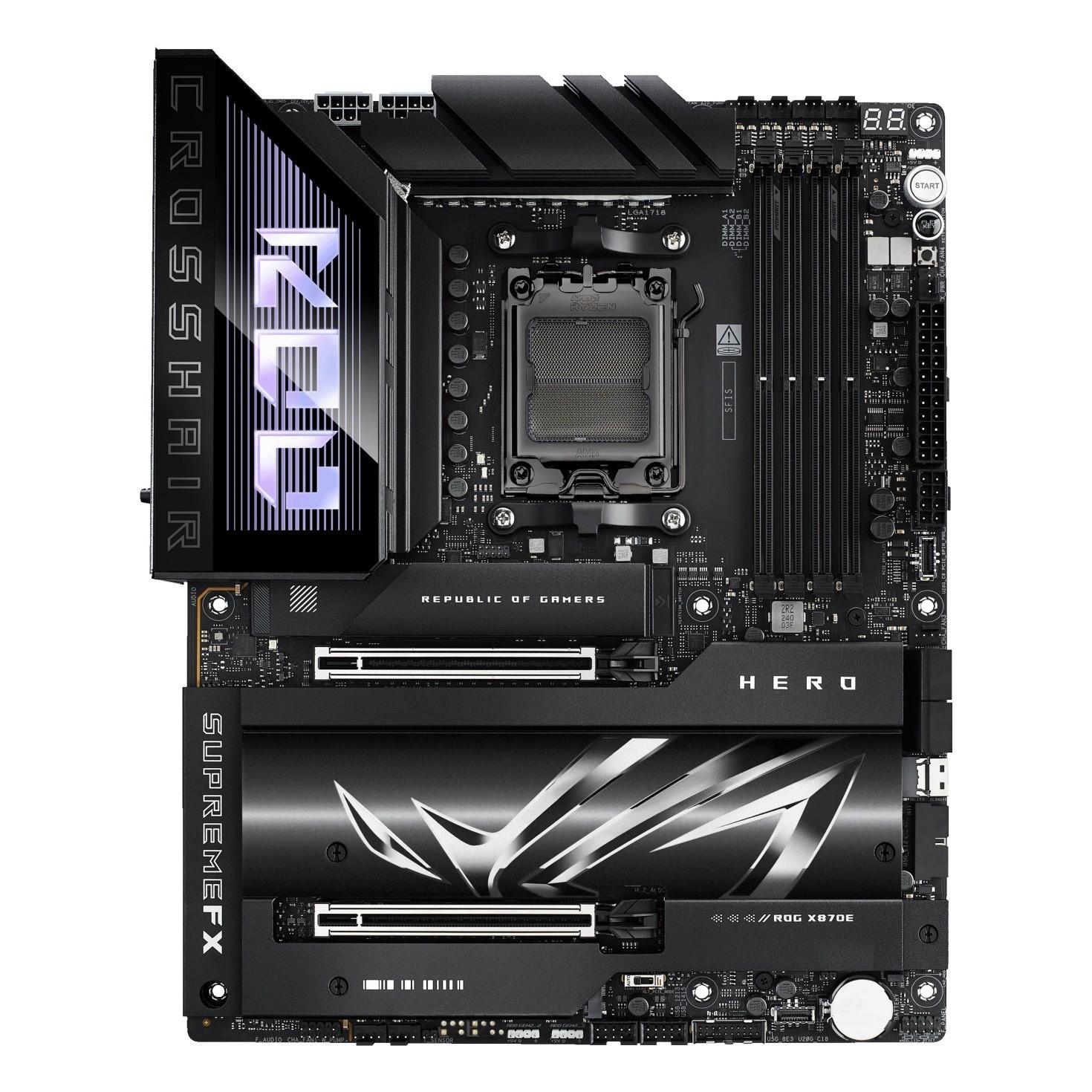 ASUS ROG CROSSHAIR X870E HERO AM5 DDR5 ATX Motherboard - Open Box Board Only
