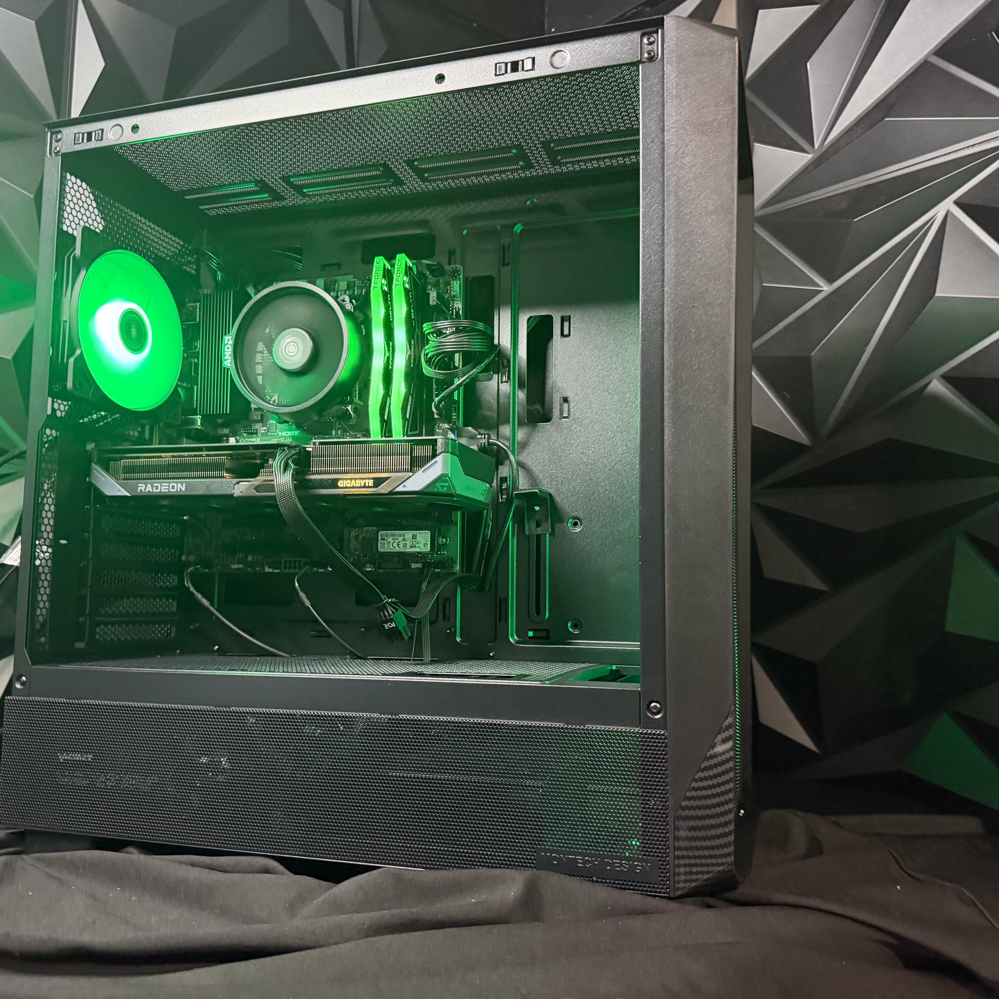 🖤⚡ CARBON 96 ⚡🖤Ryzen 5 9600X| RX 9060 XT | 16 GB DDR5| 1.25 TB NVMe| 650W PSU