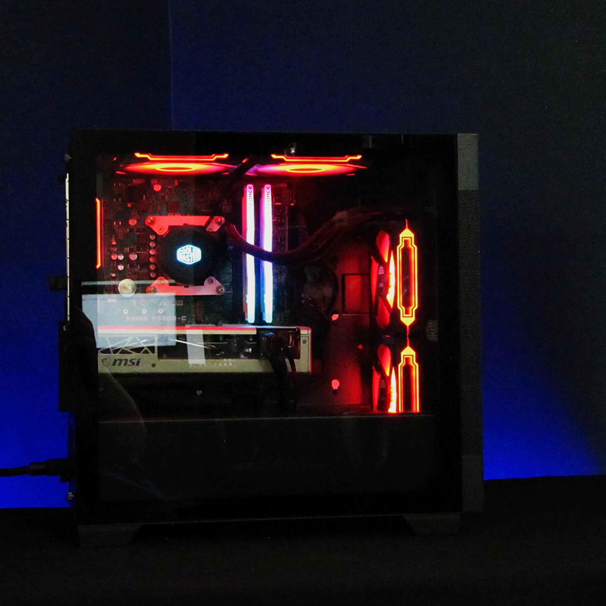 Custom Gaming PC Build, i7-9700, 16GB, MSI RX 5700 8GB DDR6, 800GB Intel SSD