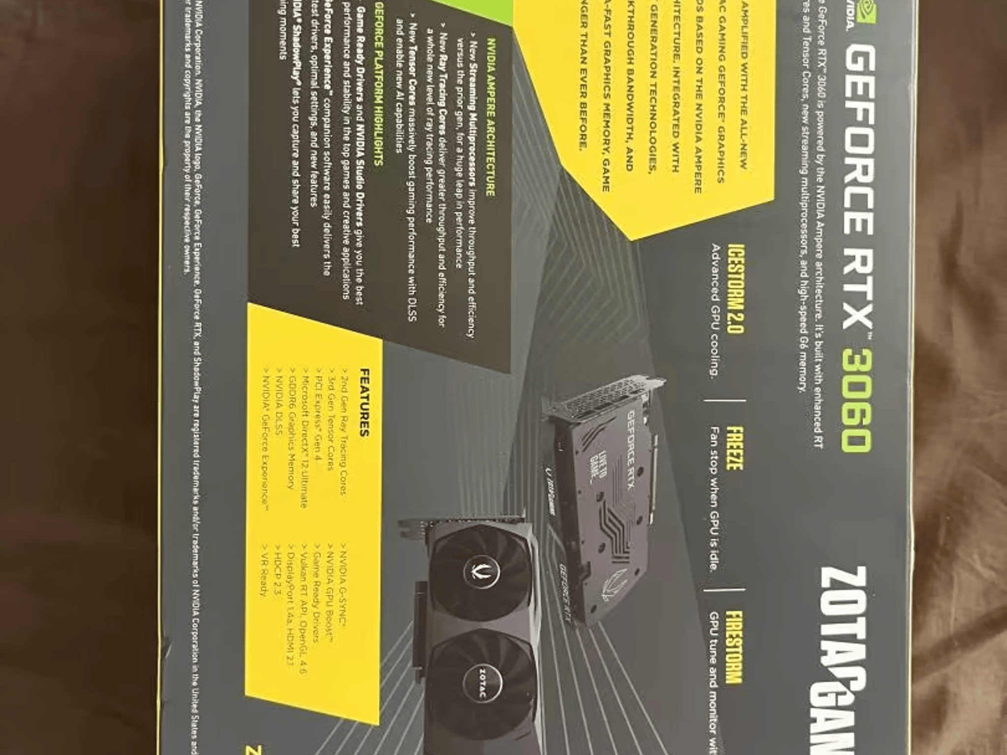 BNIB Zotac RTX 3060 Sealed