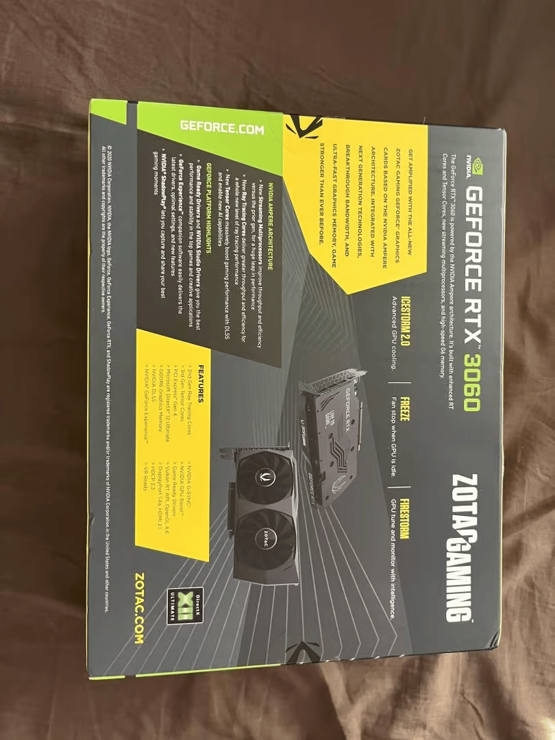 BNIB Zotac RTX 3060 Sealed