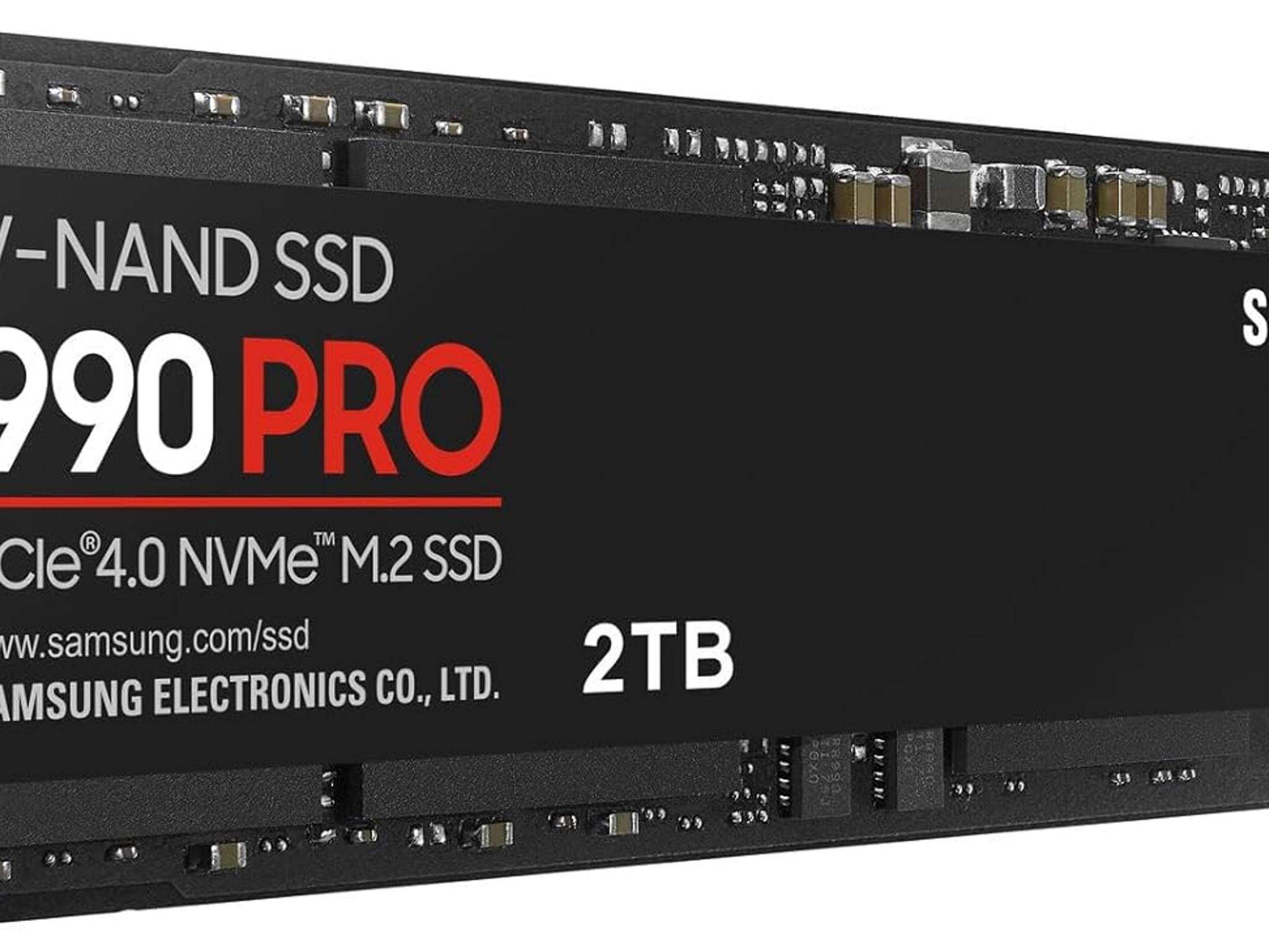 Samsung 990 PRO SSD 2TB NVMe M.2 PCIe Gen4 2280 Internal Solid State Hard Drive Speeds 7,450 MB/s
