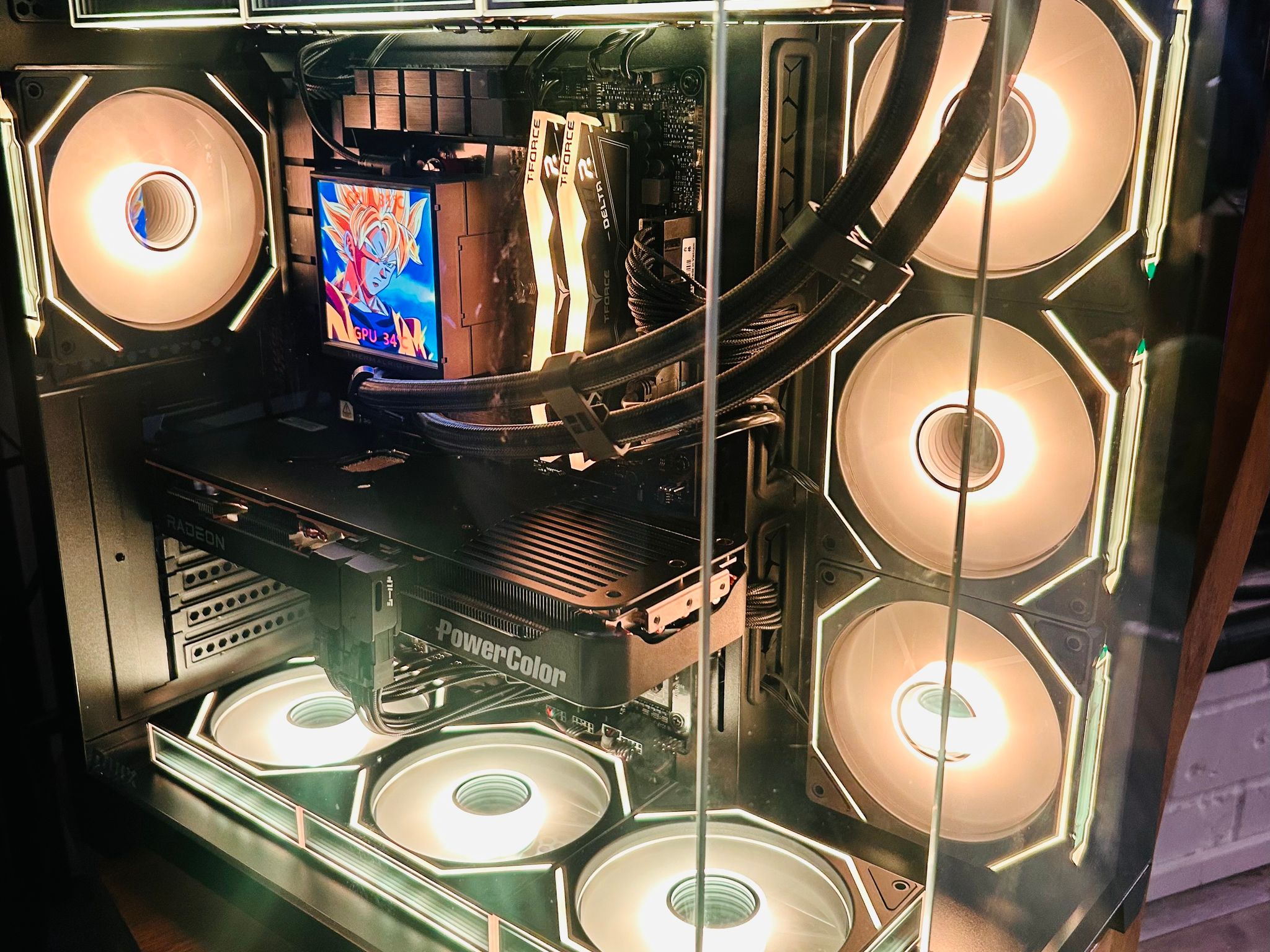 Custom RGB Gaming PC - Ryzen 7 9800x3d, Power Color Reaper Radeon RX 9070 XT, 16GB DDR5 RAM...