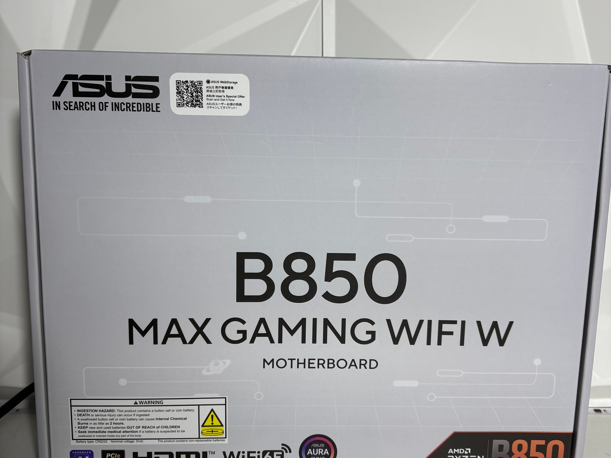 ASUS B850 Max Gaming Wi-Fi Motherboard