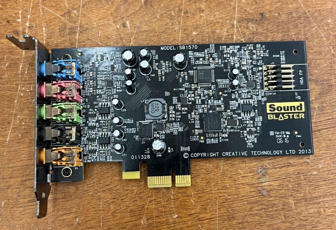 Sound Blaster Audigy FX SB1570 PCIE 5.1 Sound Card