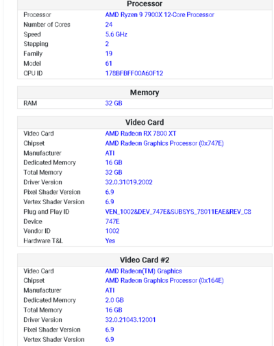 gaming rig ryzen 9 rx 7800xt