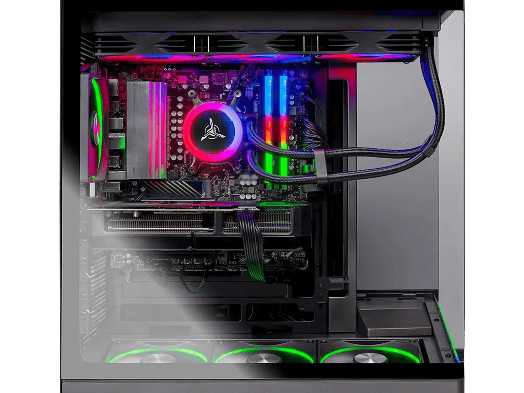 NEW & MUST GO SKYTECH HARPY Gaming PC | RX 9070XT | 32GB RGB RAM | 1TB SSD | AMD 9800X3D | Win 11