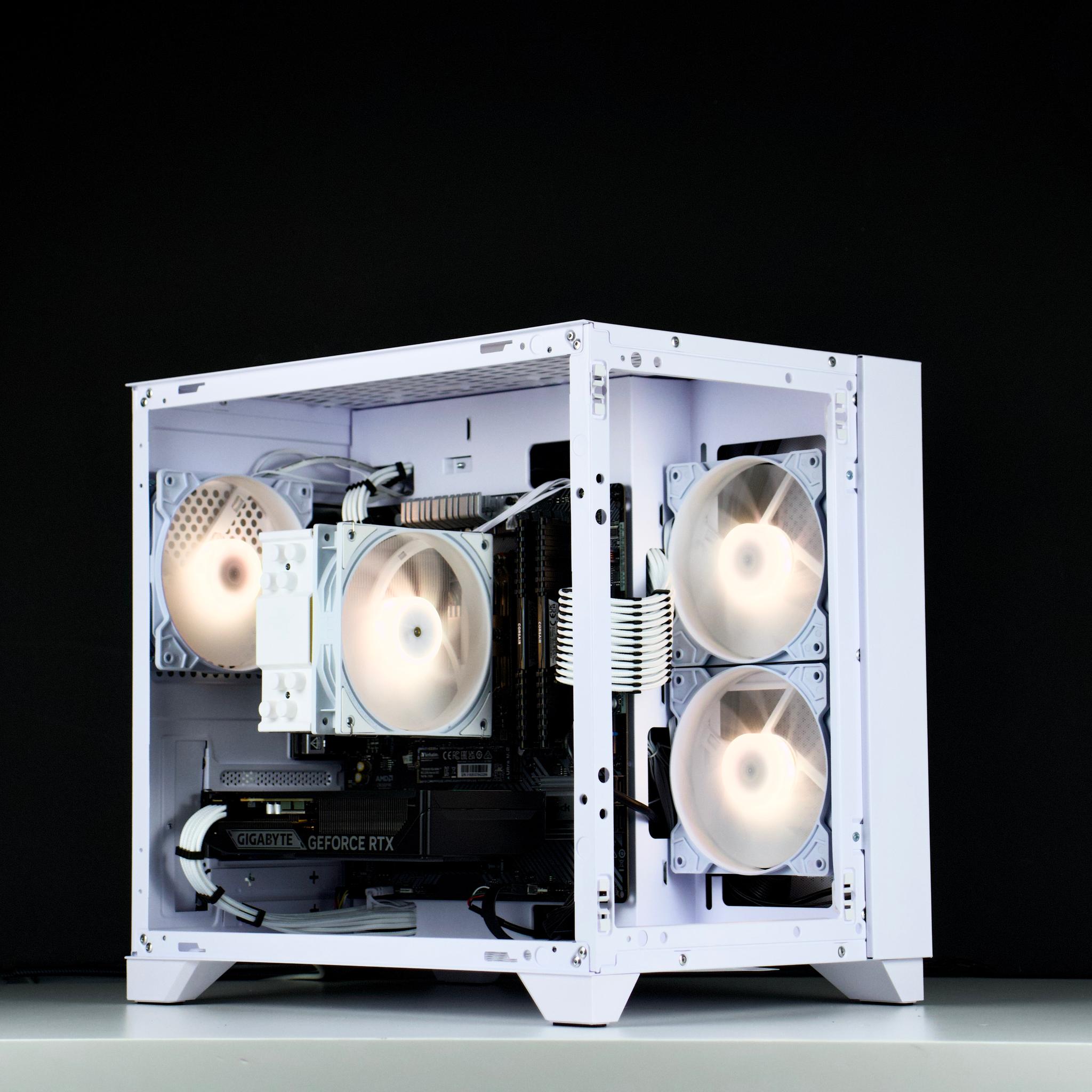 🧊❄️🧊 White Gaming PC – RTX 5060 , Ryzen 5 5600X, 32GB RAM, 1TB SSD - WiFi, BlueTooth 🧊❄️🧊