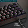 NEW Kavlorn KL61 60% Mechanical Gaming Keyboard 61 Key RGB Backlit White Black USB