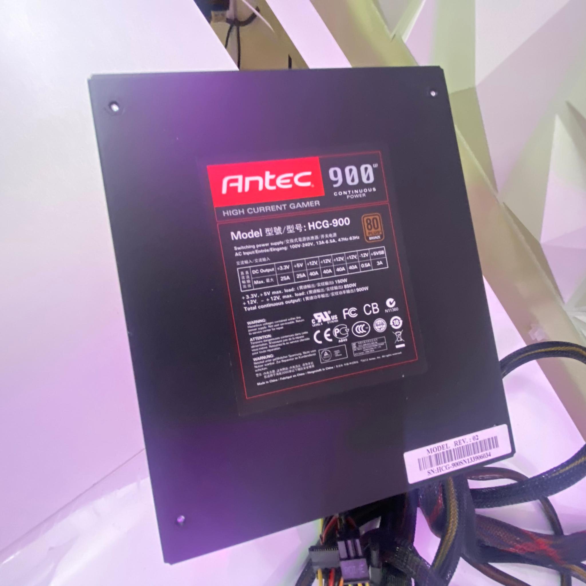 Antec 900W 80+ Bronze ATX Power Supply – Good Condition