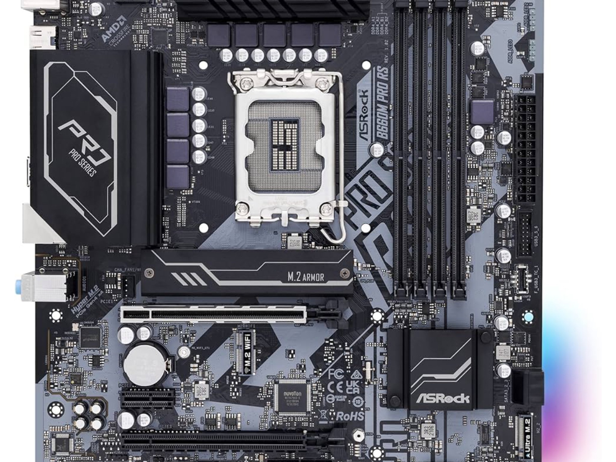 ASRock B660M Pro RS Intel B660 Series CPU (LGA1700)