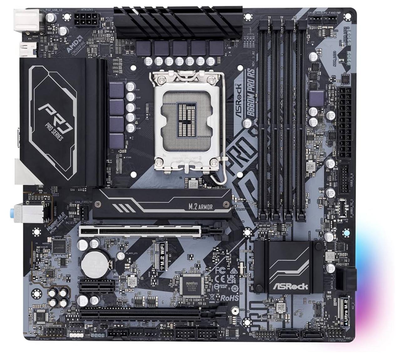 ASRock B660M Pro RS Intel B660 Series CPU (LGA1700)