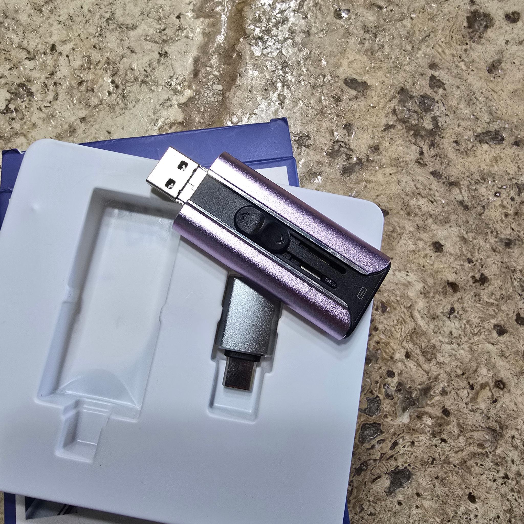 MFi Certified 256GB Flash Drive USB Memory Stick Thumb Drive USB Stick iPhone iPad Android PC Purple