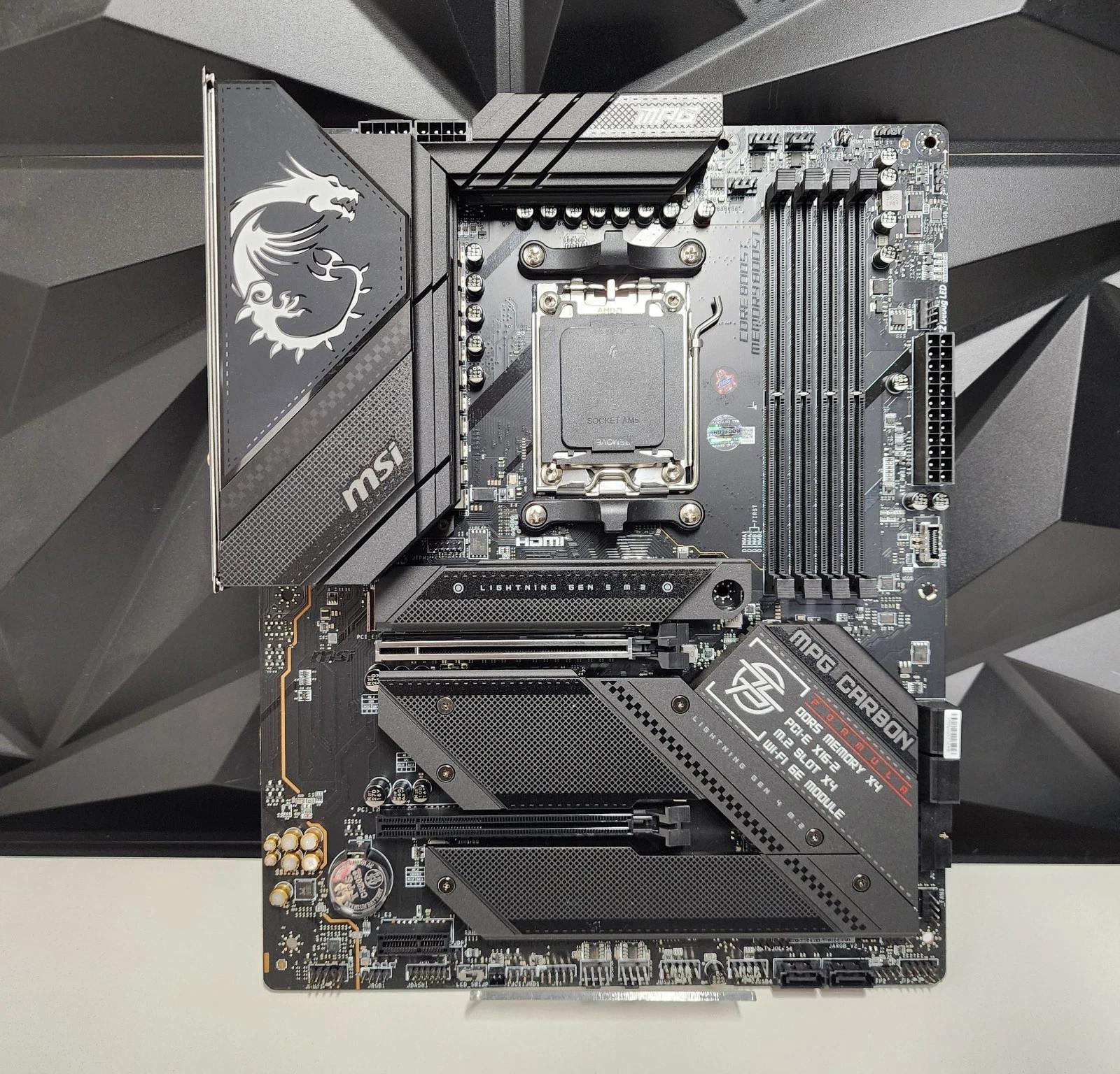 UPDATED BIOS MSI MPG B650 Carbon Wifi AM5 DDR5 ATX Motherboard