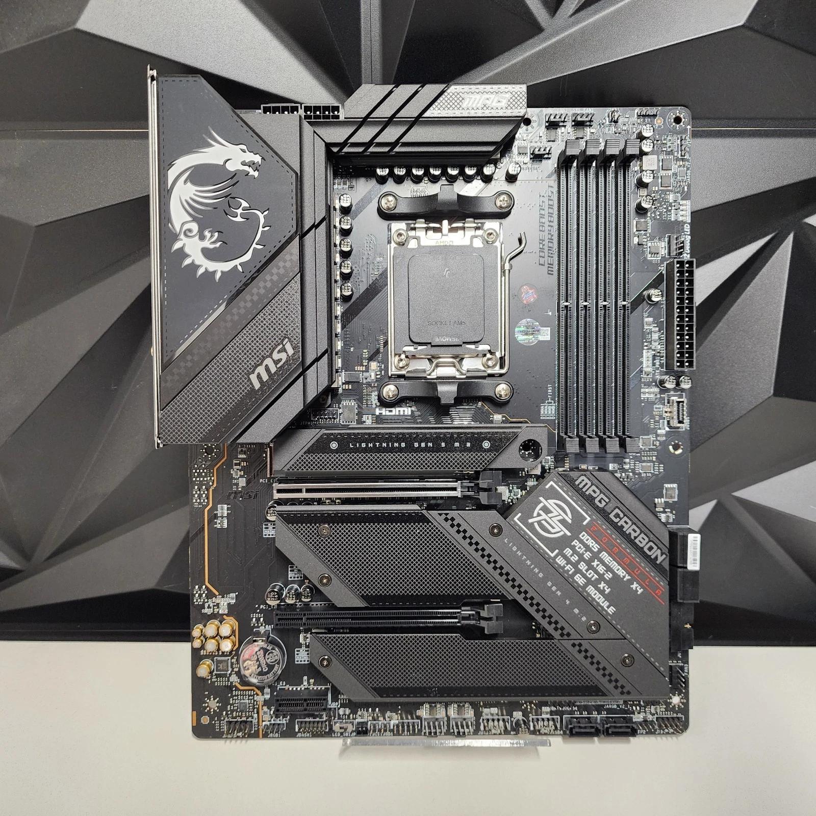 UPDATED BIOS MSI MPG B650 Carbon Wifi AM5 DDR5 ATX Motherboard
