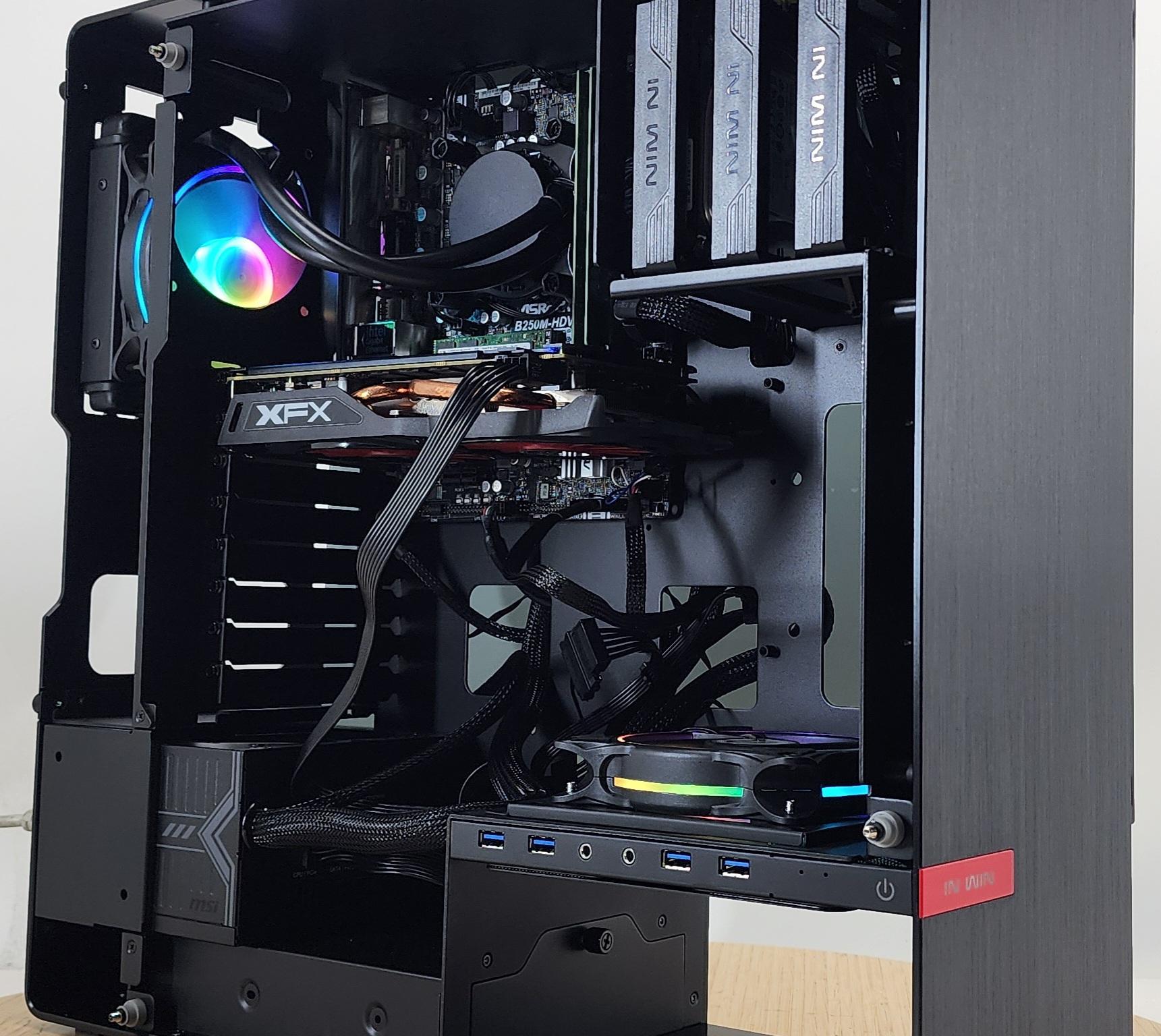 Gaming PC i5-6500 8GB RAM 128GB SSD + 500GB HDD RX 570 8GB Windows 11 Computer