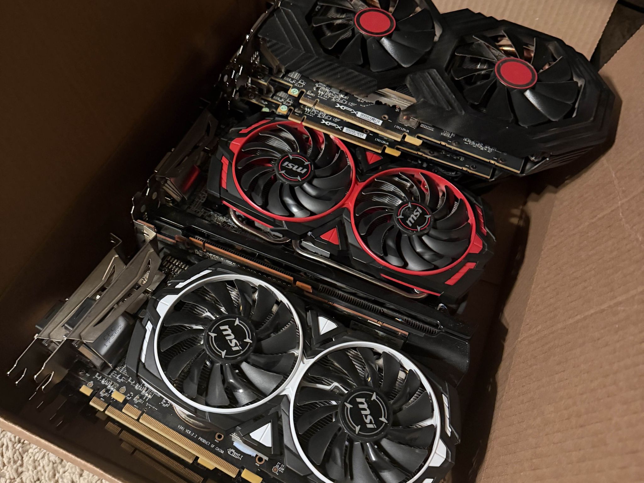 Reseller Lot: 14x AMD Radeon GPUs (RX 580/570/480) + Bonus PC Hardware
