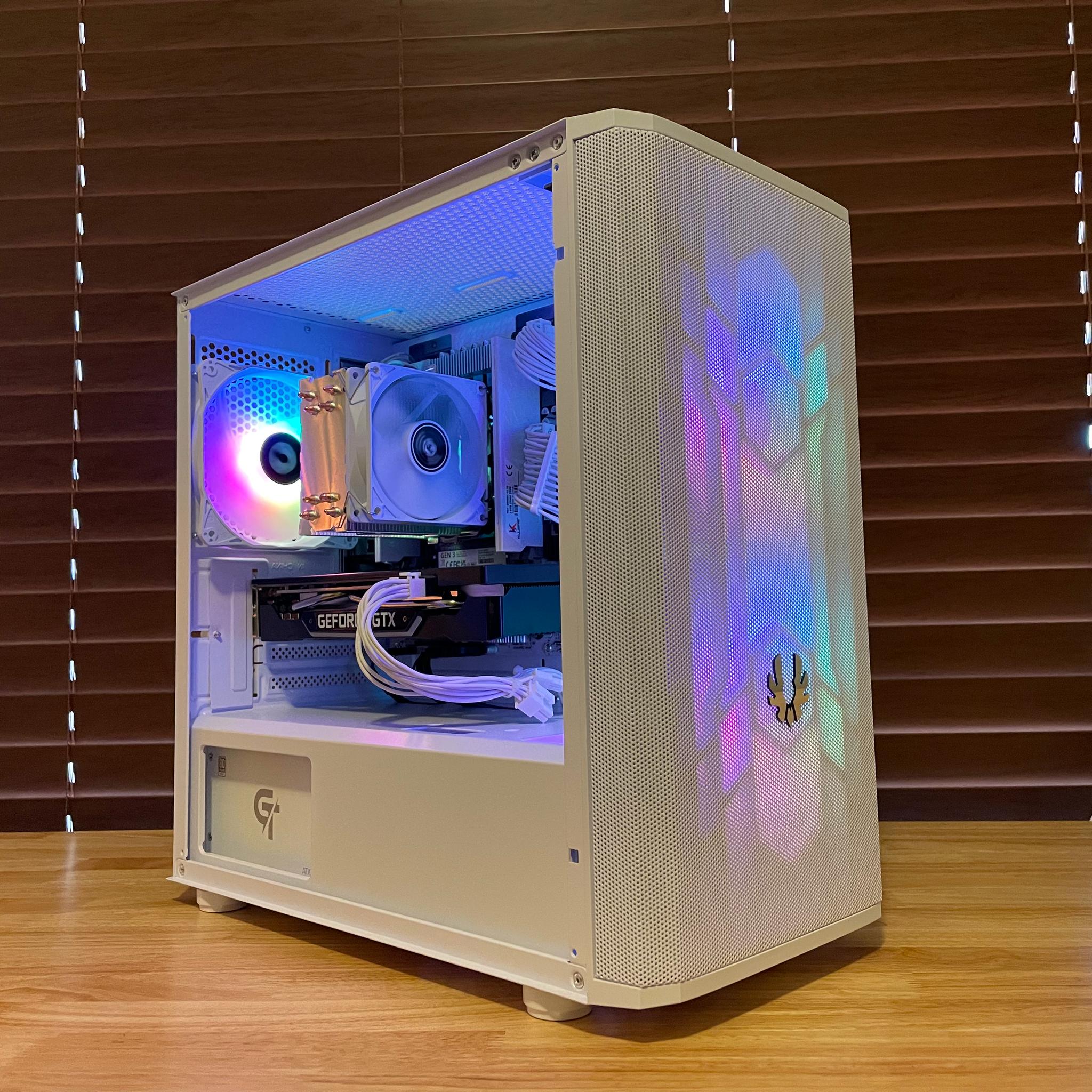 White Budget Gaming PC (Xeon E5-2630 V4 | GTX 1660 Super | 32GB RAM | 512GB SSD | Wifi)