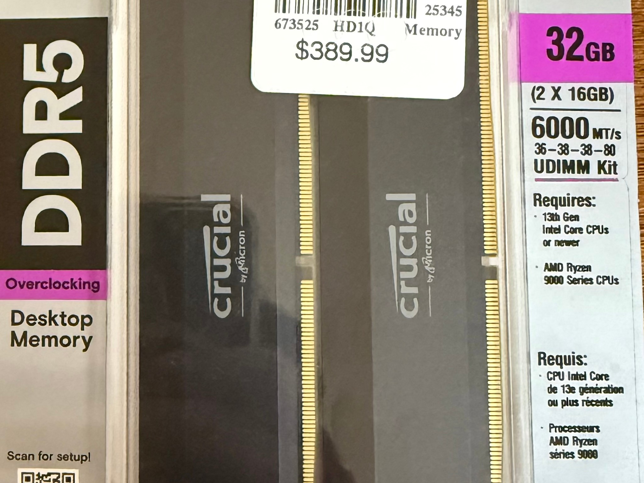 Crucial Pro Overclocking DDR5 32GB RAM (2x16GB)