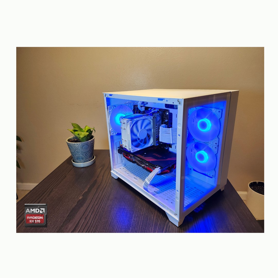 Budget Gaming PC Intel i7-6700 RX 570 16GB RAM 256GB NVMe + 1TB