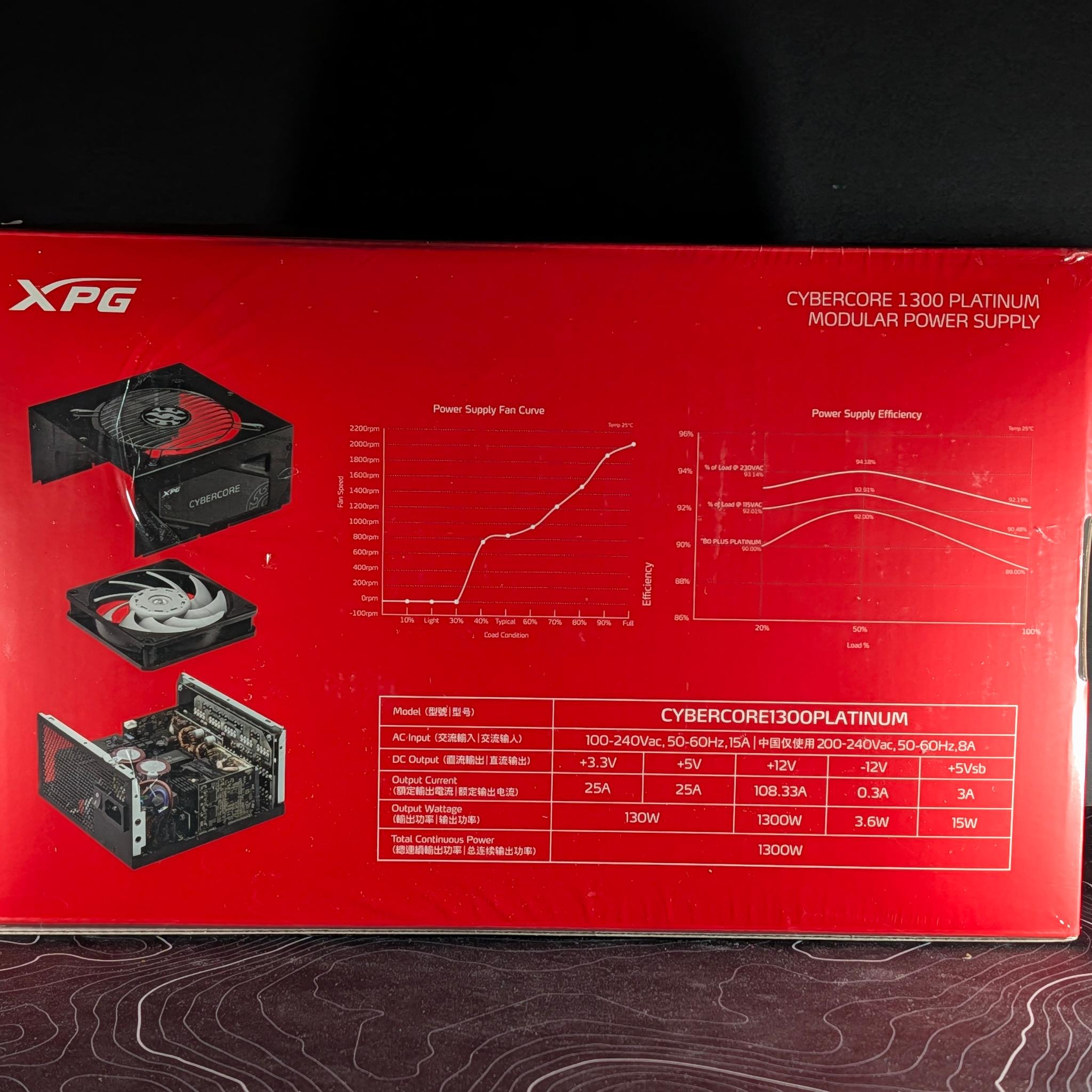 ADATA XPG CYBERCORE 1300W 80+ Platinum Modular Power Supply