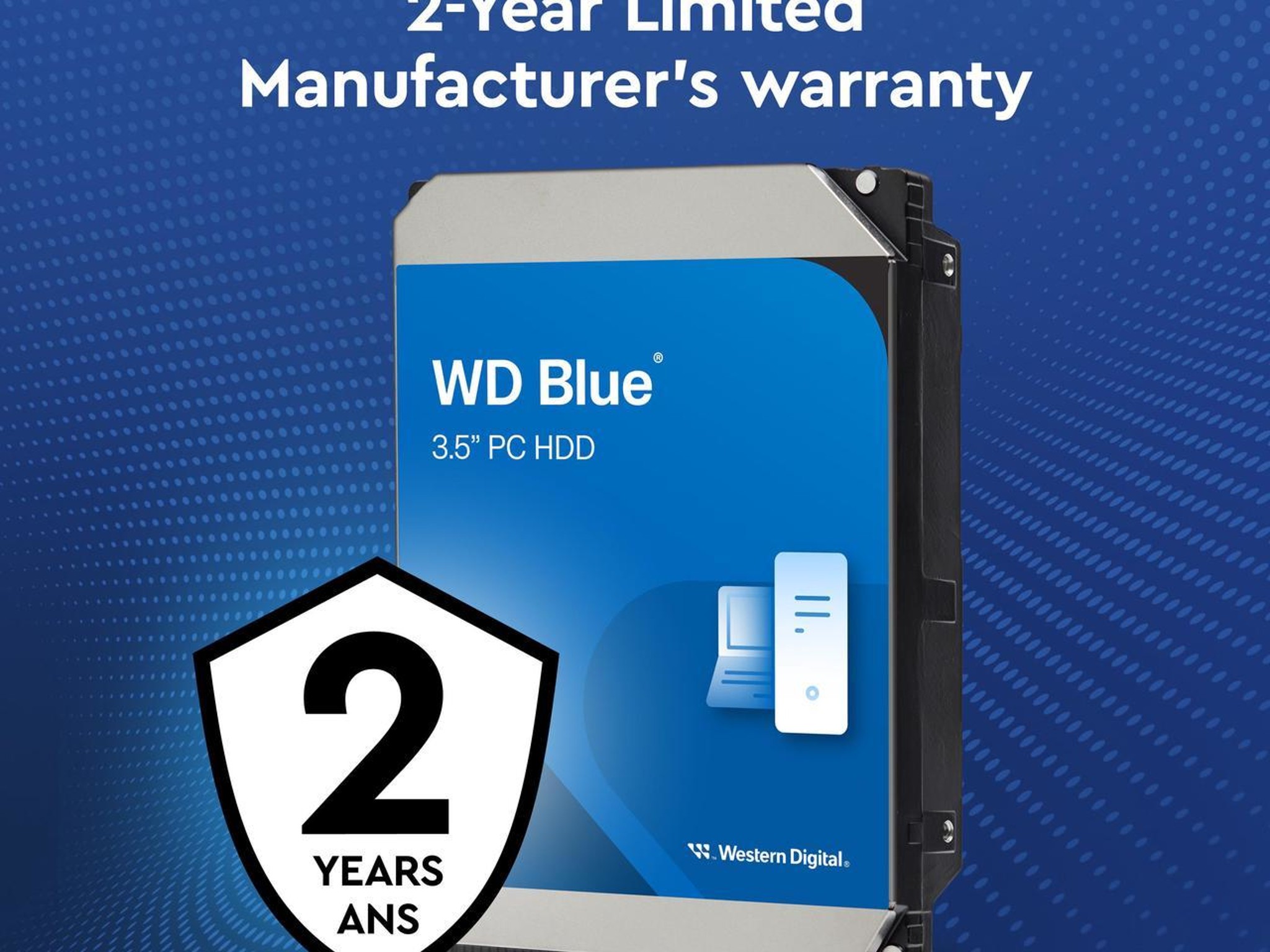 Western Digital Blue 1TB Desktop Hard Disk Drive 7200 RPM SATA 6Gb/s 64MB Cache 3.5 Inch - WD10EZEX