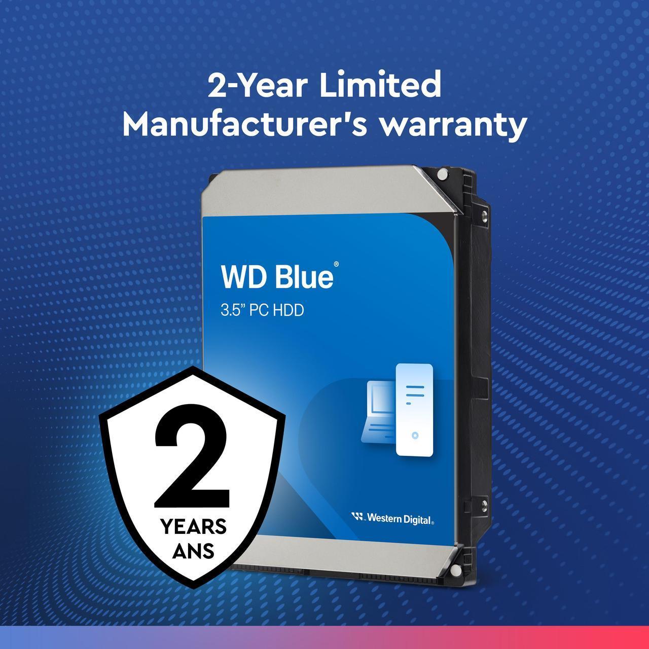 Western Digital Blue 1TB Desktop Hard Disk Drive 7200 RPM SATA 6Gb/s 64MB Cache 3.5 Inch - WD10EZEX