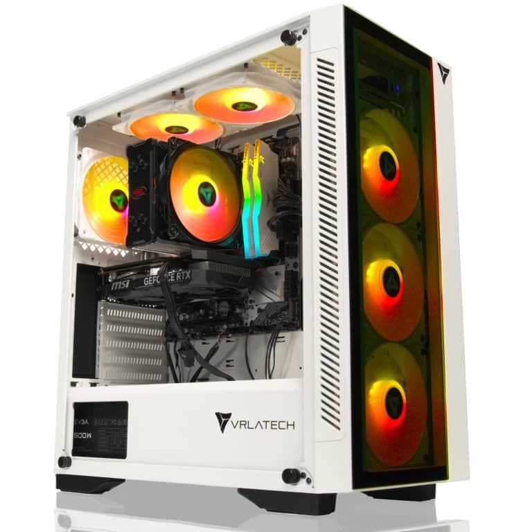 NEW VRLA Tech GeForce Radeon RX 9060 XT AMD Ryzen 5 5600X 16GB DDR4 1TB NVMe 600W PSU Windows