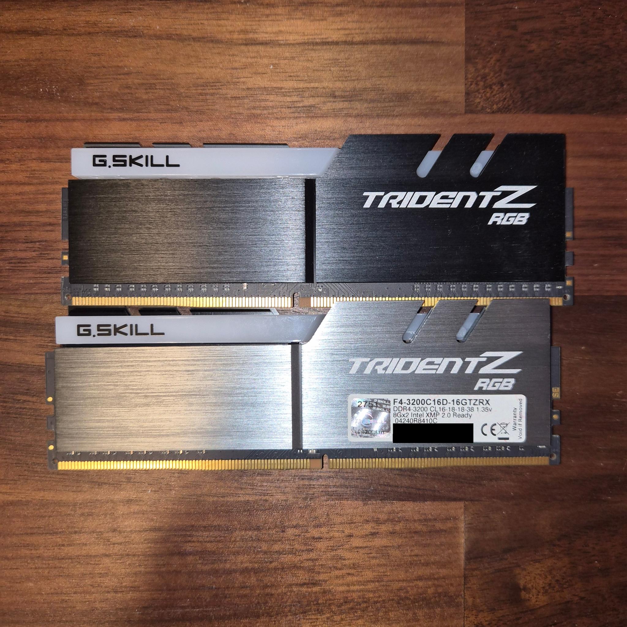 G.Skill Trident Z RGB 16GB (2x8GB) DDR4-3200 CL16