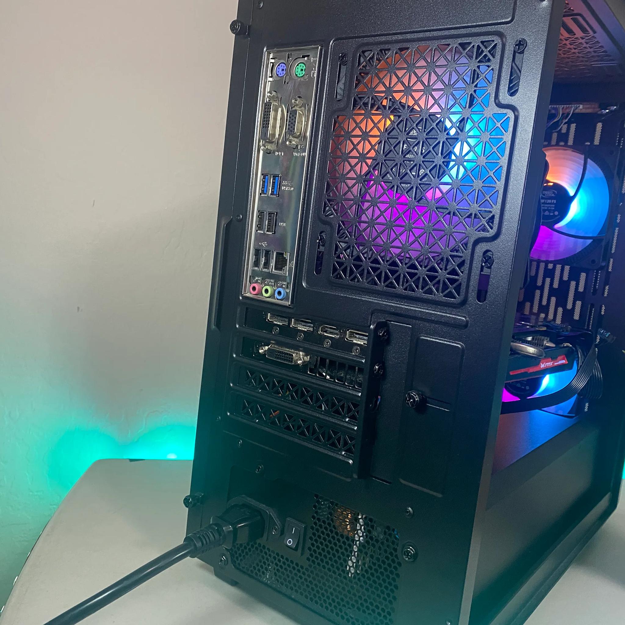 👾 Custom Built intel i5/AMD Radeon Budget RGB Gaming PC Computer 👾 | Minecraft, Valorant, and more