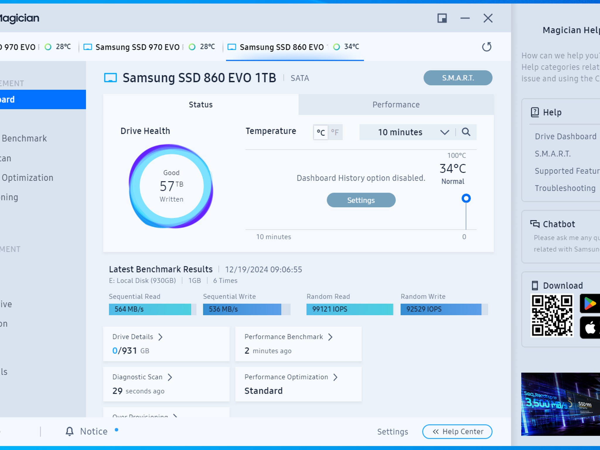 Samsung 1TB 860 EVO SATA III 2.5" Internal SSD ( See Seller Notes )