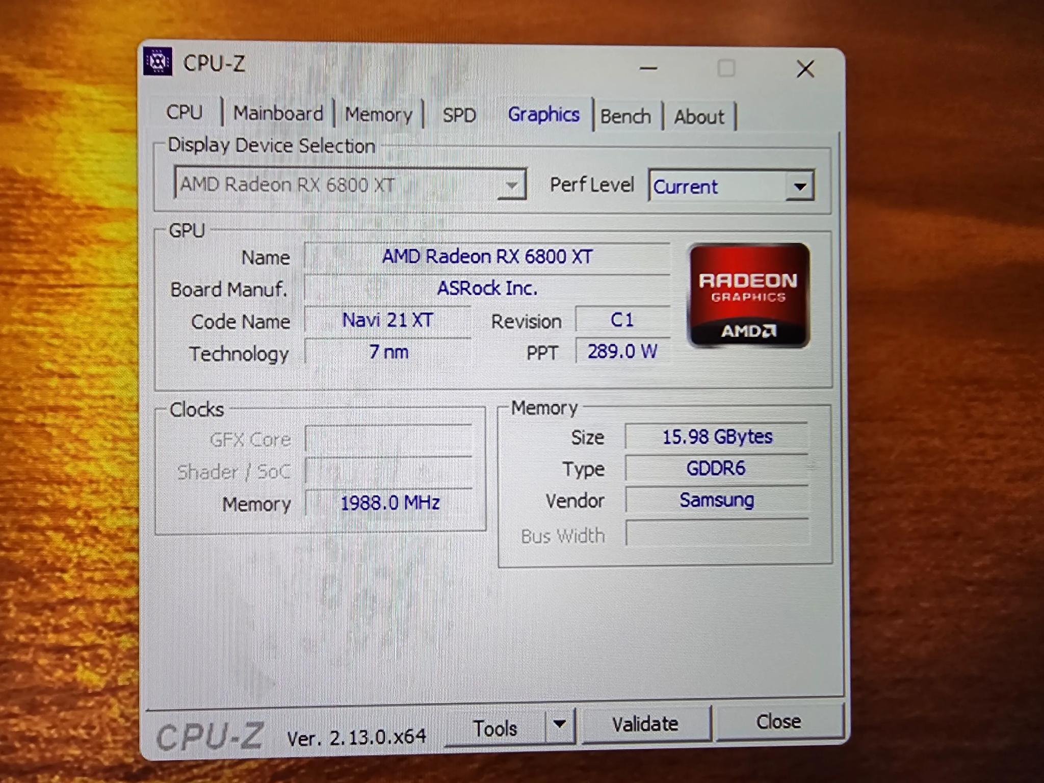 AMD RX 6800 XT NOS ASRock Taichi X OC 16 GB DDR6 6800XT